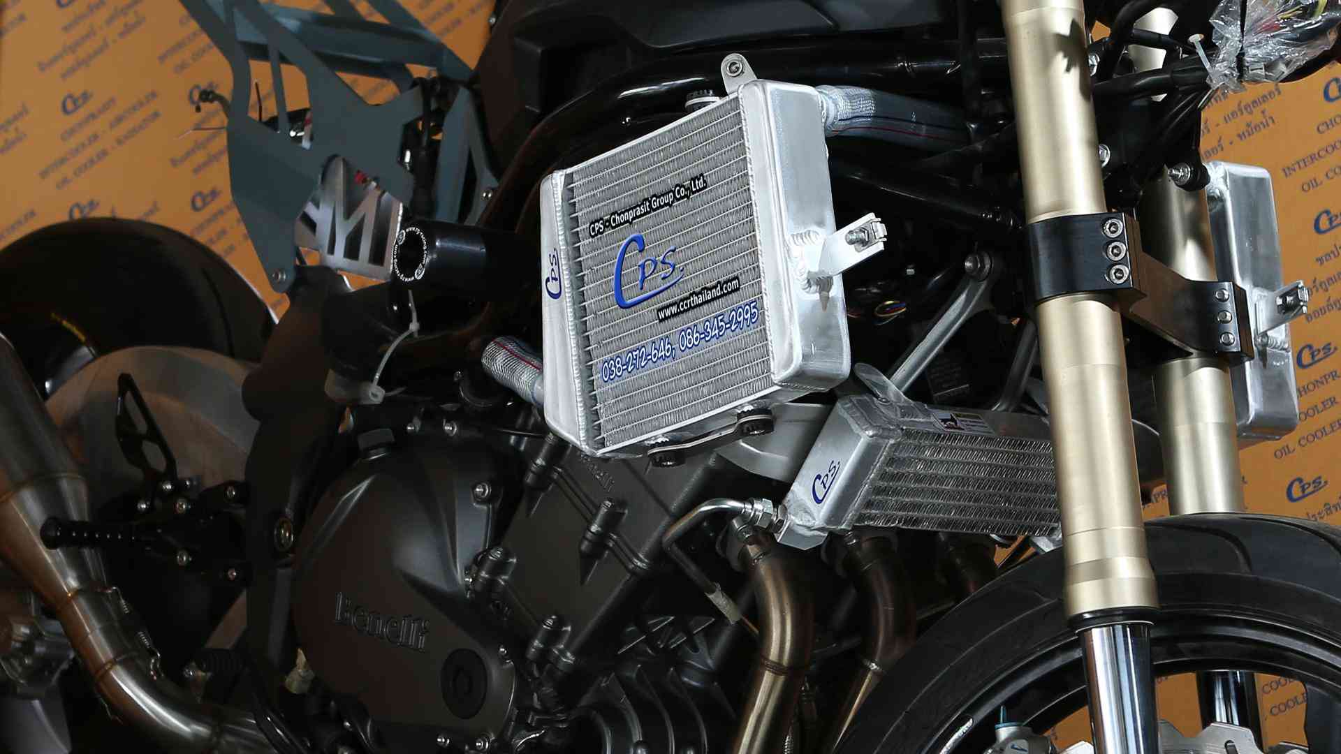 CPS motorcycle radiator for benelli motorcycle with oil cooler