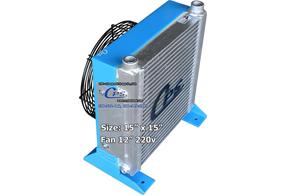 CPS hydraulic oil cooler with fan attached small size code: 431512FM